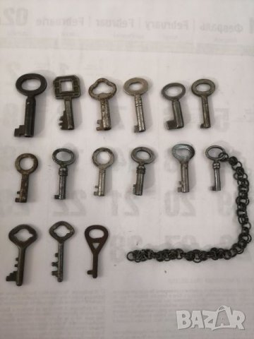 Лот стари кухи ключета. , снимка 1 - Колекции - 25479935