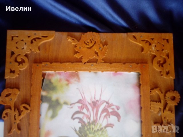 стара ажурна рамка от дърво, снимка 2 - Антикварни и старинни предмети - 22329074