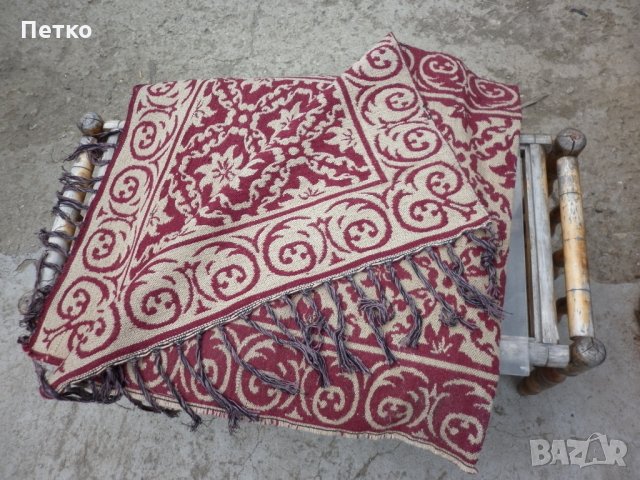 Стар килим черга  не е ползван  170 / 80 см, снимка 5 - Антикварни и старинни предмети - 25400239