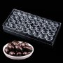 32 яйца Великденски яйце пластмасова форма Поликарбонатна отливка калъп Шоколадови бонбони шоколад, снимка 1 - Форми - 25144172