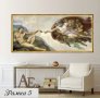 Сътворението на Адам- Микеланджело, репродукция, канава, картинно пано, картина за стена № 159, снимка 8