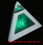 LED Часовник Пирамида сменящ цвета си в 7 цвята - код 0215, снимка 4