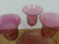 Сервиз чаши за вино цветно стъкло, снимка 4