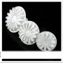 слънчоглед гербер хризантема маргаритки големи форми с бутало фондан украса резец форма пластмасови, снимка 3