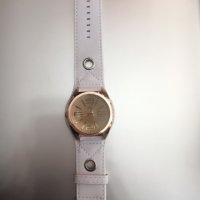 Стилен Ръчен часовник Унисекс черен, кафяв и бял, снимка 2 - Други - 21164381