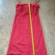 Дамска рокля памук тип бюстие червена *, снимка 3 - Рокли - 15378790