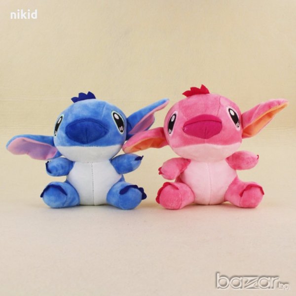 Лило и Стич lilo stitch плюшена играчка синьо или розово човече плюшен, снимка 1