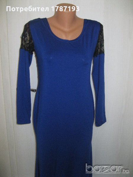 Дълга синя рокля , снимка 1