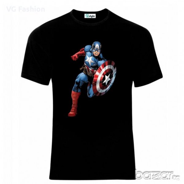 Мъжка Тениска Captain America, снимка 1