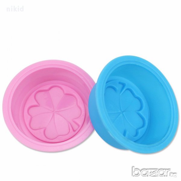 четирилистна детелина силиконов молд форма калъп отливка украса декор торта фондан мъфин сапун гипс, снимка 1