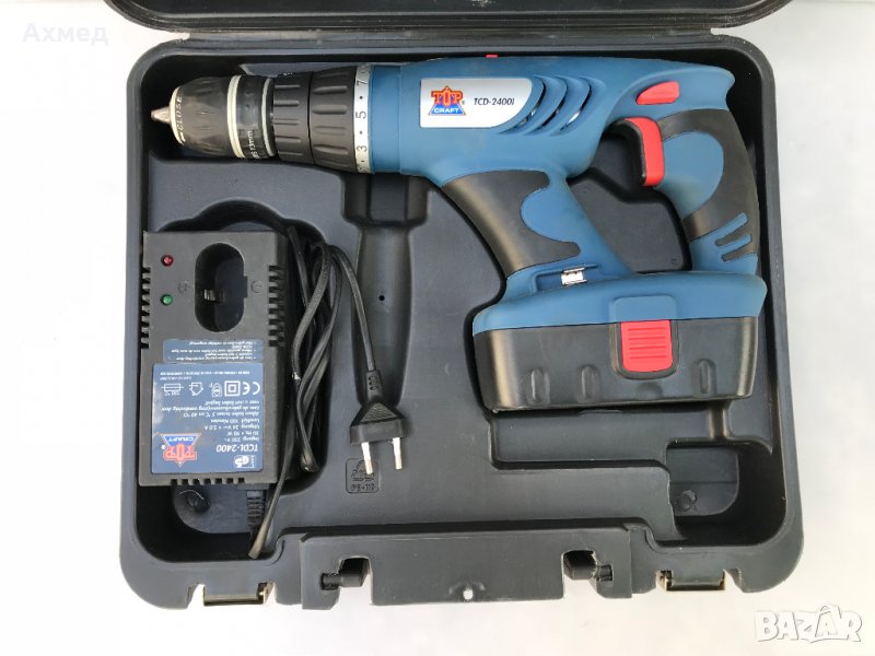 Ударна мощна бормашина TopCraft 24V като нов!, снимка 1