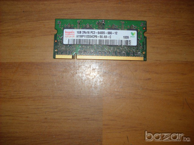 10.Ram за лаптоп  DDR2 800Mz PC-6400  1Gb,Hynix, снимка 1