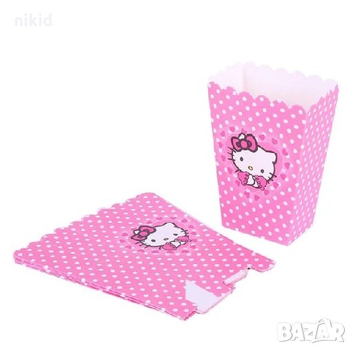 Коте Кити Hello Kitty Парти кутия за дребни лакомства пуканки и др, снимка 1