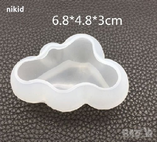 3D облак силиконов молд форма калъп за фондан шоколад гипс и др.декор украса свещ, снимка 1