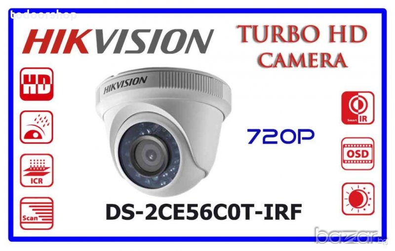 Видео охранителна камера Hikvision DS-2CE56C0T-IRF , снимка 1