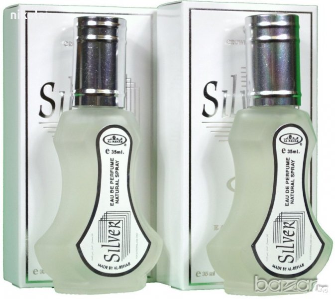 Парфюм Silver by Al Rehab Oriental Aqua Musk Scent 35мл, снимка 1