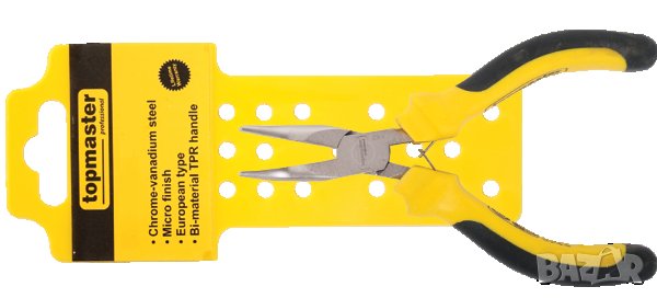 Мини клещи Topmaster / ДЪЛГОУСТИ КРИВИ, снимка 1
