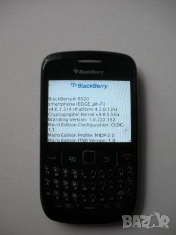 Продавам телефон Blackberry 8520, снимка 4 - Blackberry - 22326261