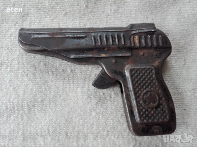 стара играчка -пистолет, снимка 2 - Антикварни и старинни предмети - 24135293