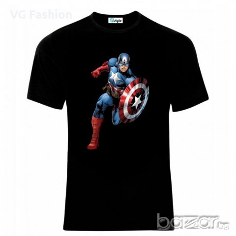 Мъжка Тениска Captain America, снимка 1