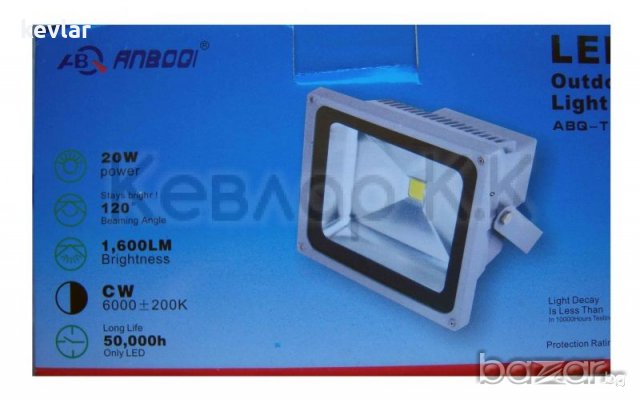 LED прожектор Anboqi 20W COB, снимка 1 - Прожектори - 20991736