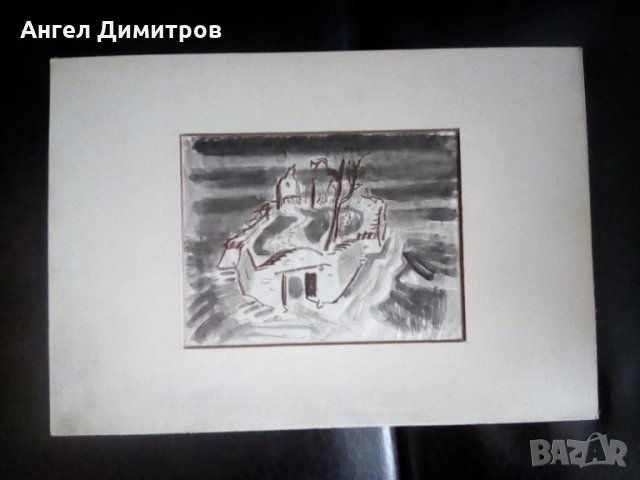 Картина смесена техника Мони Аладжемов 