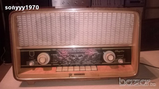 TUBE philips-антика-лампа-работи-внос швеицария, снимка 2 - Ресийвъри, усилватели, смесителни пултове - 16706988