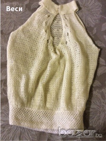 Ефирно  мрежесто пуловерче, снимка 2 - Блузи с дълъг ръкав и пуловери - 16458773