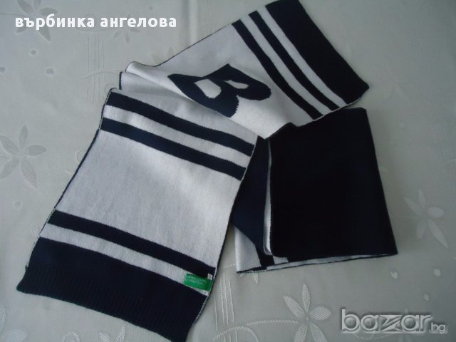 Уникален шал унисекс United Colors of Benetton, снимка 3 - Шапки - 17051162