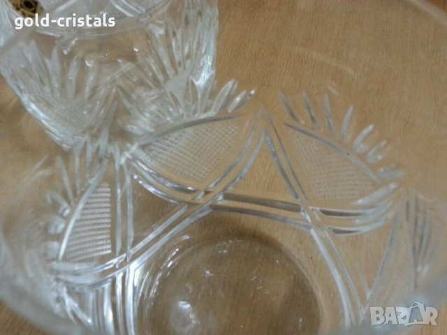 кристални чаши  , снимка 7 - Антикварни и старинни предмети - 24197362