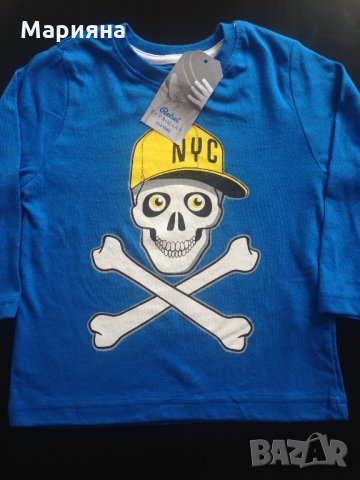 блуза с дълъг ръкав за момче 1,5-2год.