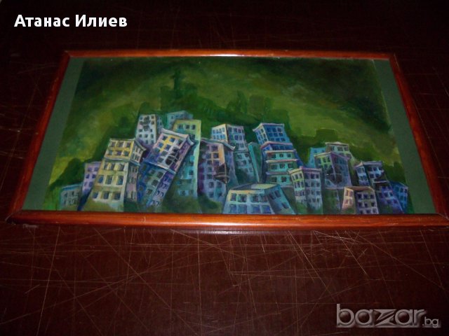 Картина "Пустият град", снимка 5 - Картини - 15347320