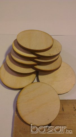 Дървени кръгчета ф-38мм - 10бр. 