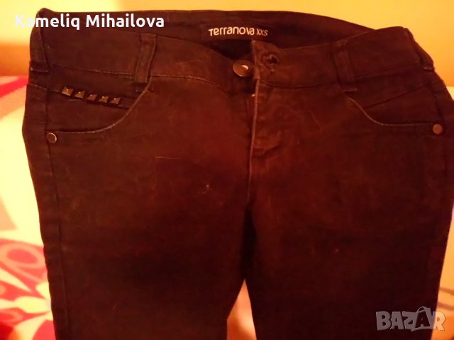 Черен панталон на Теранова, снимка 1 - Панталони - 23240680
