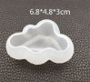 3D облак силиконов молд форма калъп за фондан шоколад гипс и др.декор украса свещ, снимка 1 - Форми - 24873828