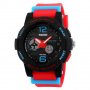 Skmei нов младежки часовник в свежи цветове червено черно, снимка 1 - Други - 20247739