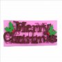 Merry Christmas Огромен надпис Весела Коледа силиконов молд форма декорация торта фондан шоколад и д, снимка 2