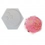 кръг с цветя копченца силиконов молд дантела за украса декорация фондан торта мъфин, снимка 1