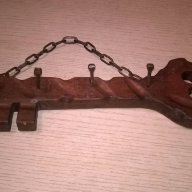 Поставка за ключове-дърво/метал-28х8см-внос швеицария, снимка 5 - Антикварни и старинни предмети - 16788869