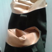 Италиански ботуши велур – зелено/каки - до коляното - Aquatalia Viola, снимка 8 - Дамски ботуши - 22585288