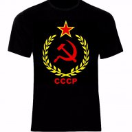 Русия CCCP Russia Moscow Flag Soviet Union Тениска Мъжка/Дамска S до 2XL