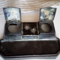 стара метална мастилница, снимка 3 - Антикварни и старинни предмети - 22196341