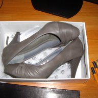 Сиви обувки с ток CARLO PAOLLI - 40 номер  , снимка 1 - Дамски обувки на ток - 11056202