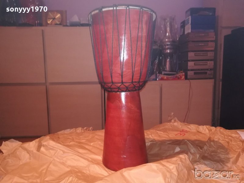 огромна дървена тарамбука-50х22см-внос швеицария, снимка 1