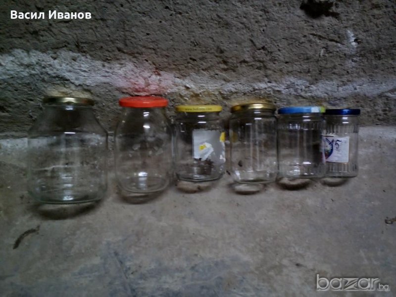 Буркани различни видове в комплект с капачките, снимка 1