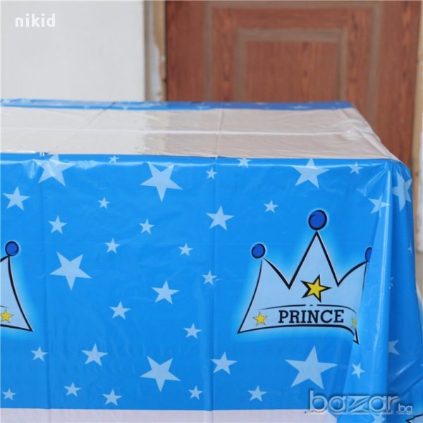 принц prince найлонова покривка за парти рожден ден кръщене, снимка 1