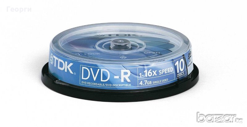 DVD-R шпиндел 10бр TDK 4.7Gb 1-16x ScratchProof , снимка 1
