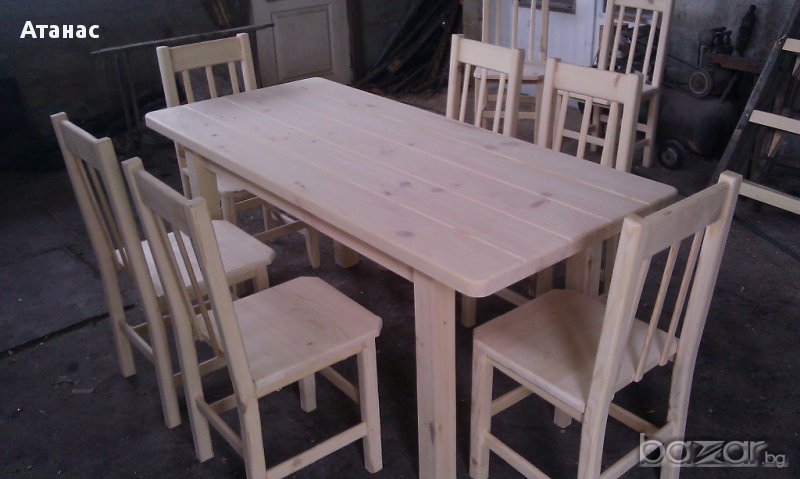 Кухненска маса с 6бр столове, снимка 1