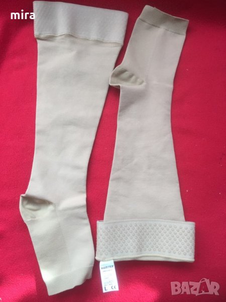 Еластични компресионни чорапи без пръсти BELSANA classik met katoen R и L, снимка 1