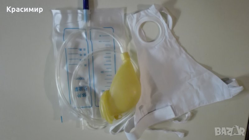 Уринатор с торбичка за многократно ползване за инвалиди, снимка 1